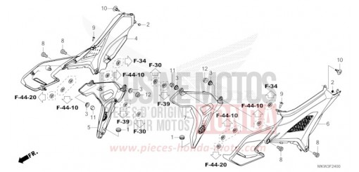 COUVERCLE LATERAL NC750XDP de 2023